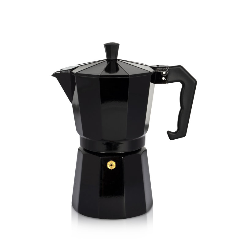 Espresso Maker Silver, For 3 Cups, Black