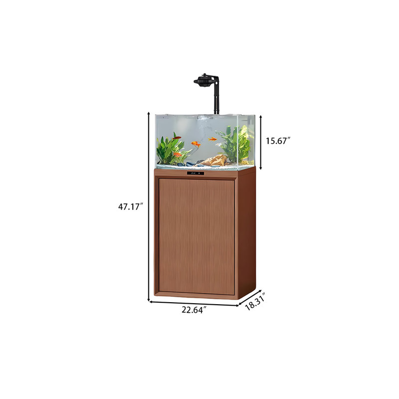 Petit aquarium carré en verre ultra-transparent