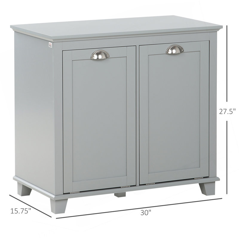 Versatile Laundry Sorter Cabinet With Tilt-Out Hamper And Ample Storage