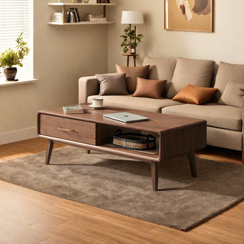 Table basse de style rétro américain