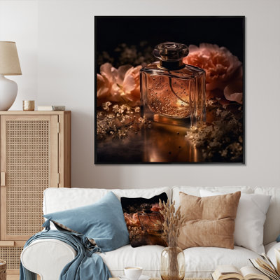 «Orange Perfume Sc parfum Elegance II», reproduction sur toile encadrée