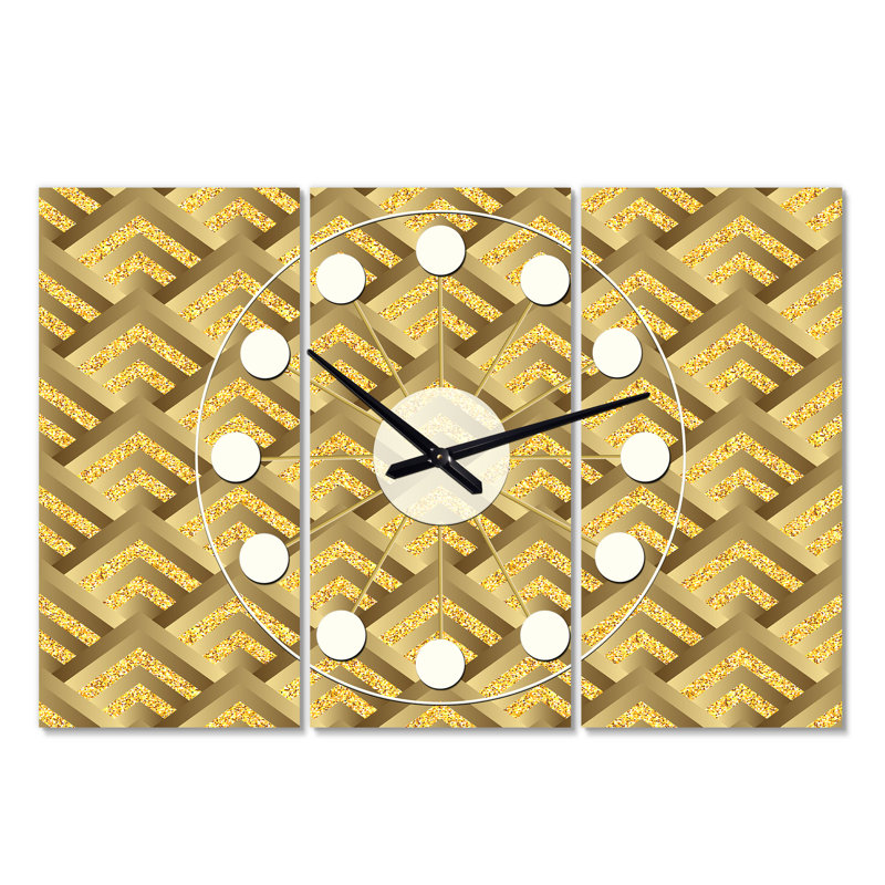 Horloge murale surdimensionnée écossaise Mid-Century