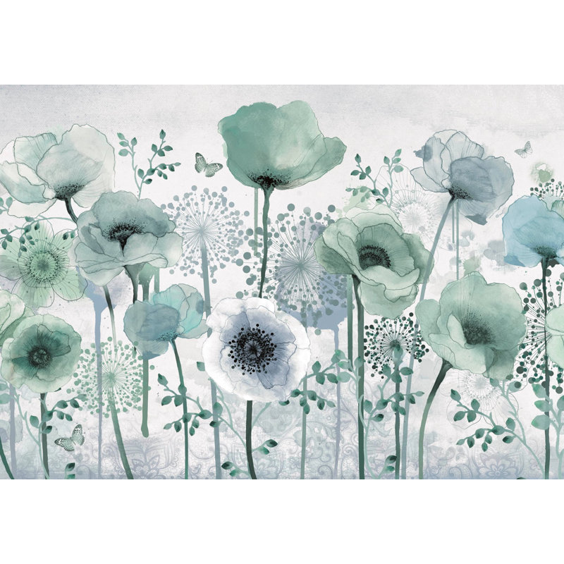 Superfresco Easy Poppy Print To Order Mural, Green