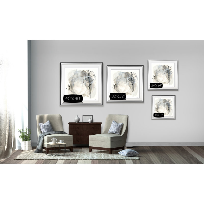 « monochrome diaspora i », peinture, H 16 po x l 16 po x P 1,5 po, Cadre argenté