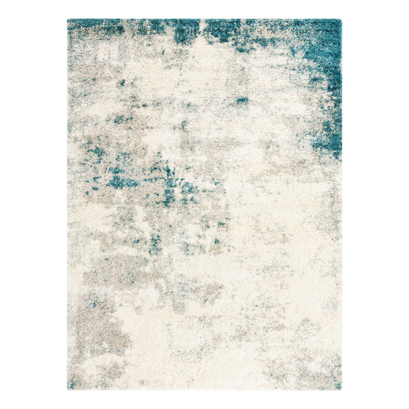 Performance Abstract Indoor Rug, Rectangle 9'10" x 13'