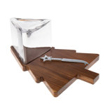 Christmas Tree Cheese Board & Knife with Cloche
