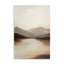 «Calming Mountains Brown Landscape», plaque murale par Petal Prints Design-1030420114