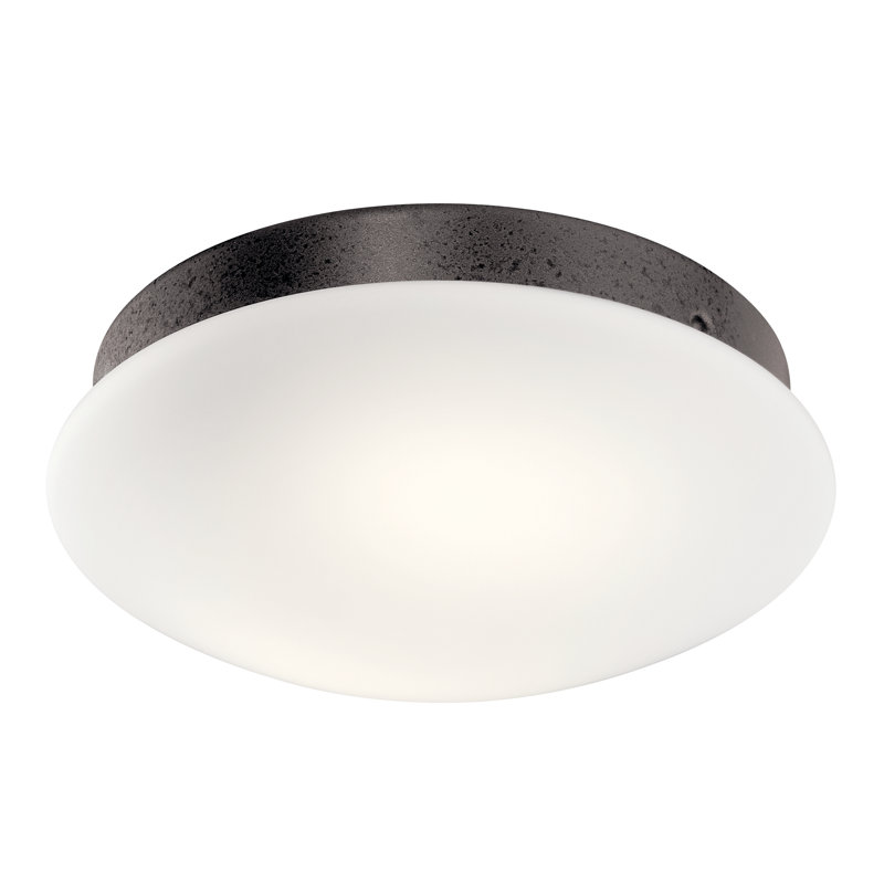 1-Light LED Ceiling Fan Bowl Light Kit, Anvil Iron