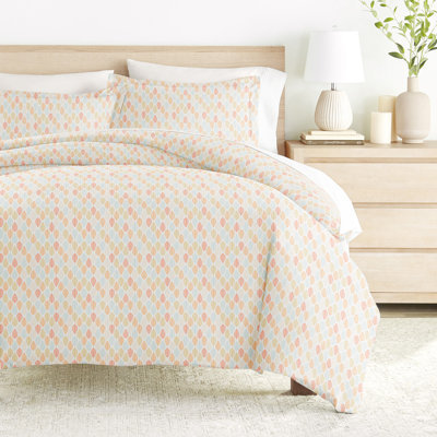 Duvet Cover Set Patterned Microfiber Ultra Soft Bedding in Fall Foliage