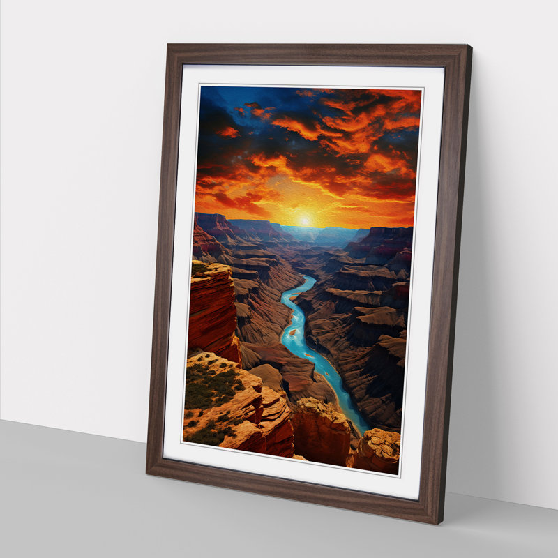 Grand Canyon Digital Art - Framed Print