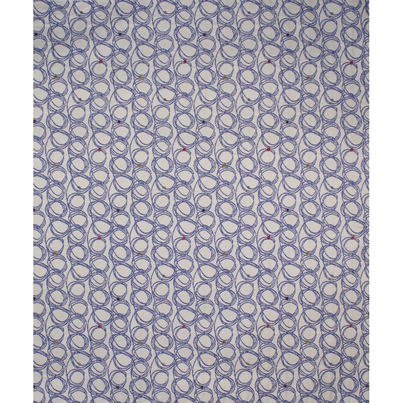 Felucca Coconut Fabric, Blueberry