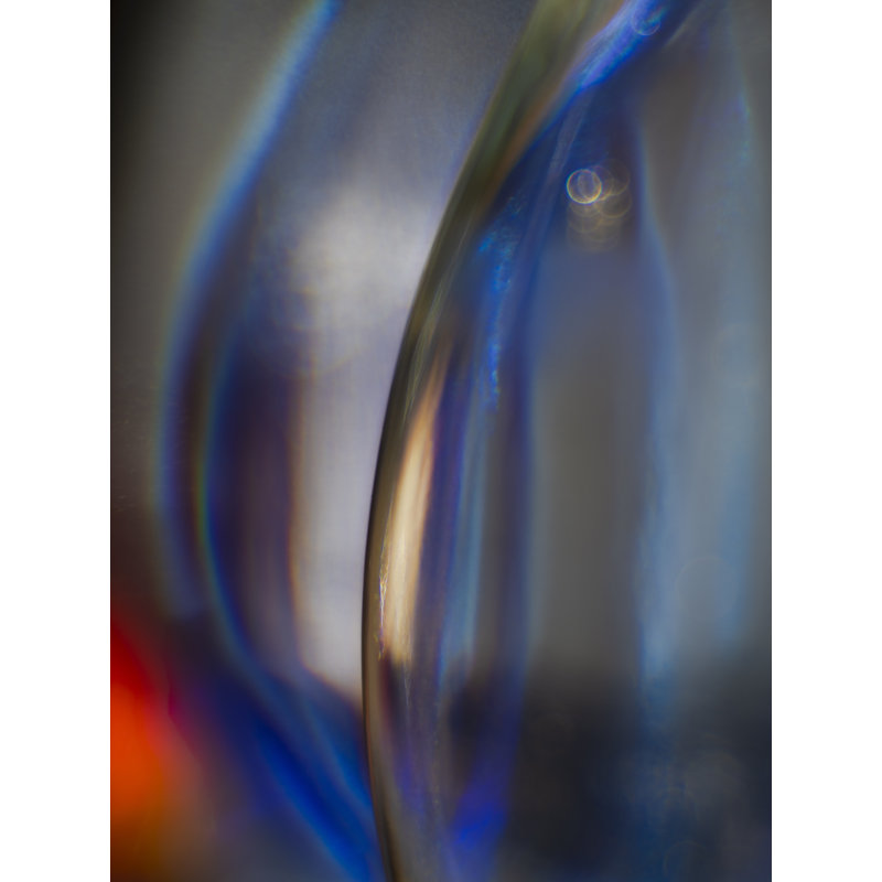 " Abstract 14 - Through A Glass Lightly " by Harold Davis, 32" H x 24" W, Black Framed Canvas