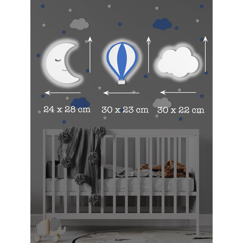 Paylag YL448 32cm LED Sign, Blue/White