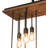 Rustic Lodge 22 - Light Oxidized Steel Kitchen Island Pendant