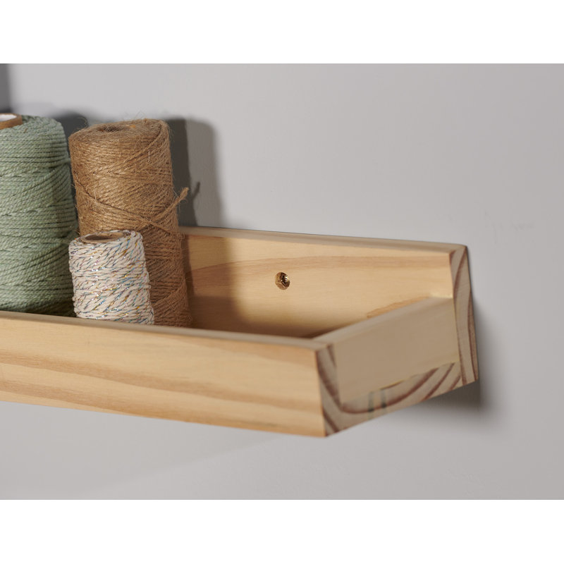 Photo Shelf-Natural Pine 24"