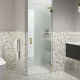 Albedo 26 in. x 78 in. Fully Frameless Hinge Shower Door