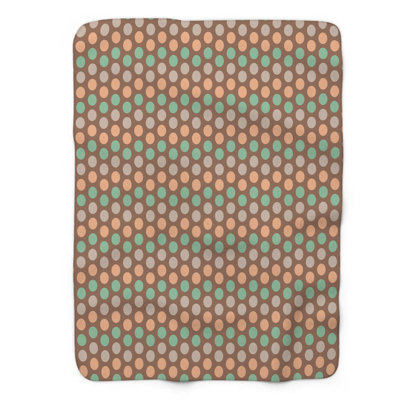 Couleurs nautiques - couverture sherpa de qualité supérieure 1 pièce