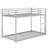 Metal Low Bunk Bed With Ladder-962980365