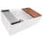 Ruvati 33 inch Fireclay Workstation Farmhouse Kitchen Sink Apron Front Single Bowl-94342253