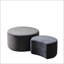 Ensemble de 2 tables basses emboîtables pour le salon, table d'appoint et repose-pieds en mousse moderne, sans assemblage