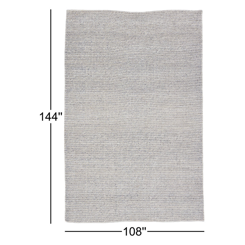 Tapis intérieur / extérieur gris Brynn, Rectangle 9 pi x 12 pi