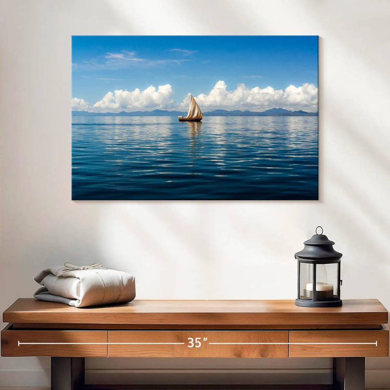 Mehar Dhow Sailboat In Nosy Be, 16" H x 24" W