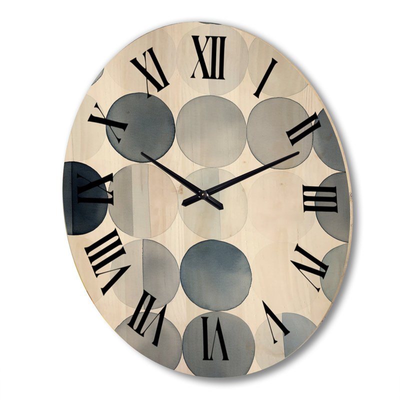 Horloge murale en bois surdimensionnée rétro, Très grand