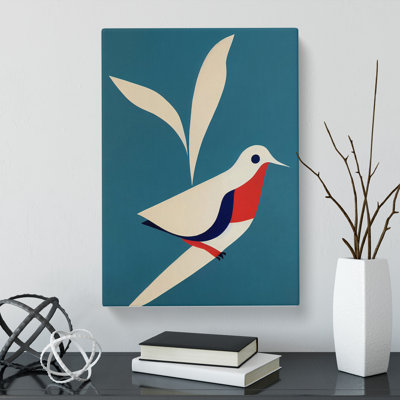 Dove Bird Minimalism - Wrapped Canvas