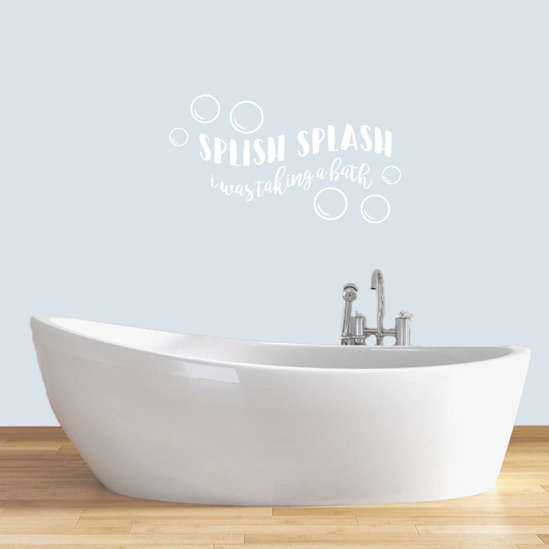 Décalcomanie murale splish splash, Blanc