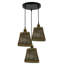 Adina 3 - Light Brown Cluster Pendant