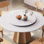 Ensemble de table de salle à manger moderne et simple en faux marbre
