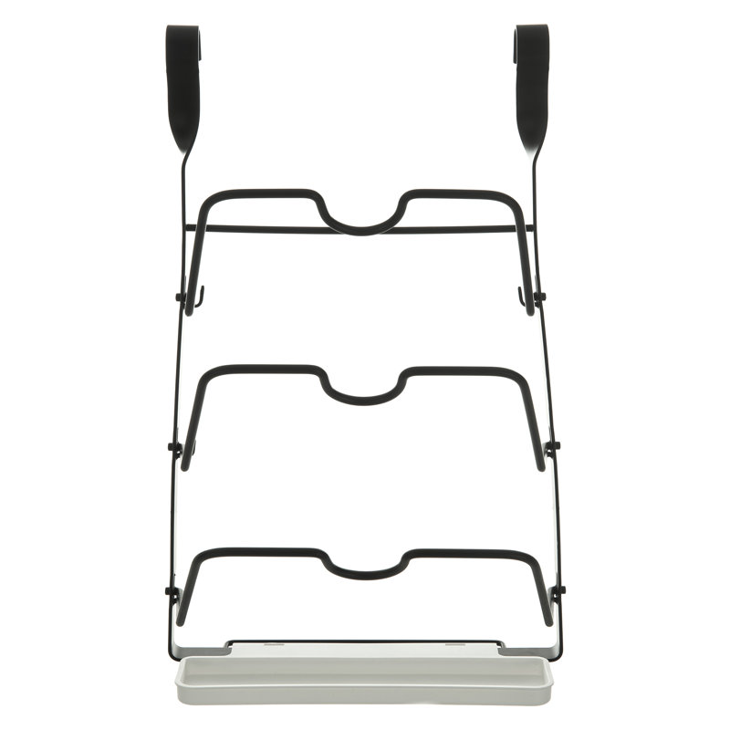Woodside Plastic Cabinet Shelving Rack, Black