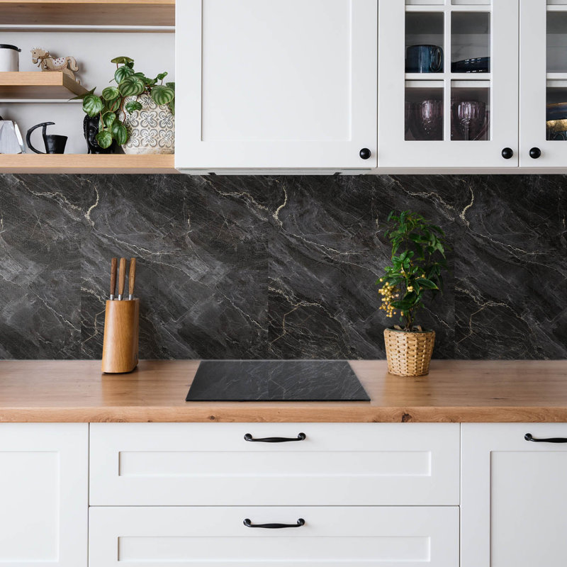 Cevdet 50 x 100cm PVC Tile in Black