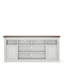 Meuble télé Farmhouse avec tablettes réglables et portes d'armoire, console multimédia pour téléviseur de 75 po ou moins-853389554