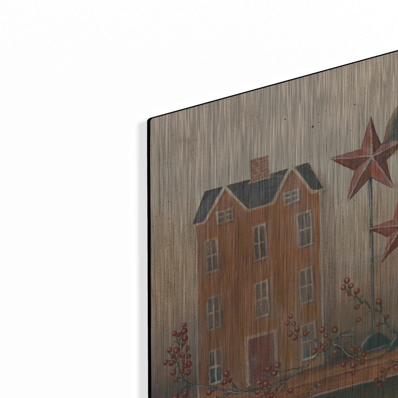 «Primitive Shelf I» par Pam Britton, H 12 po x l 24 po