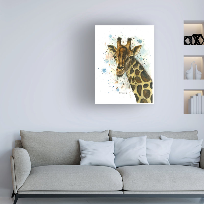 «Dave Bartholet Twiga Giraffe», art sur toile, H 14 po x l 19 po