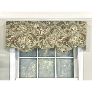Cotton Paisley Pointed Window Valance