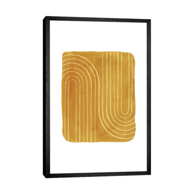 Rust Mustard Art 1 Piece Painting on Canvas