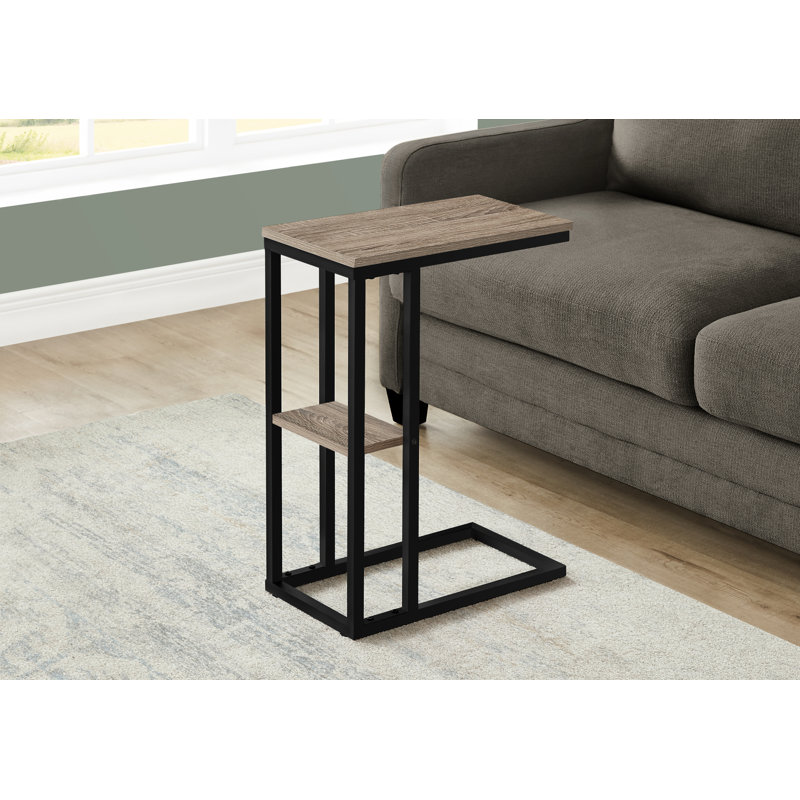 Shem End Table, Rustic Brown, 25.25" H x 10.25" W x 18.25" D