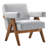 Lyra Fabric Armchair in Light Gray Fabric-1927843126