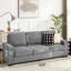Moderne gris 3 avec porte-gobelets - Canapé en tissu pour salon, chambre à coucher et bureau 83,86 po-1836005451