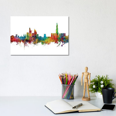 Ho Chi Minh City, Vietnam Skyline by Michael Tompsett - Wrapped Canvas Gallery-Wrapped Canvas Giclée