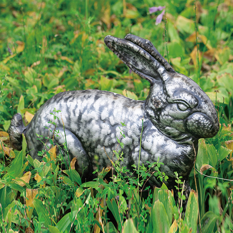 Statue de lapin en acier inoxydable