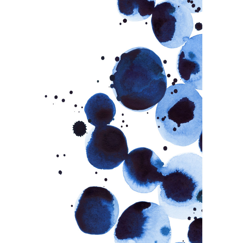 Blue Drops II by Annie Warren - Wrapped Canvas Print, 76.2cm H x 50.8cm W