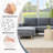 2-Piece 84" Upholstered L Shape Sectional Sofa-2121807423