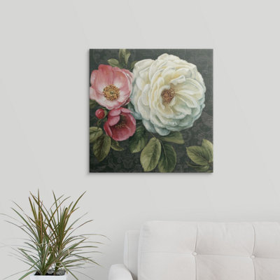 « floral damassé ii » par lisa audit, reproduction d’art
