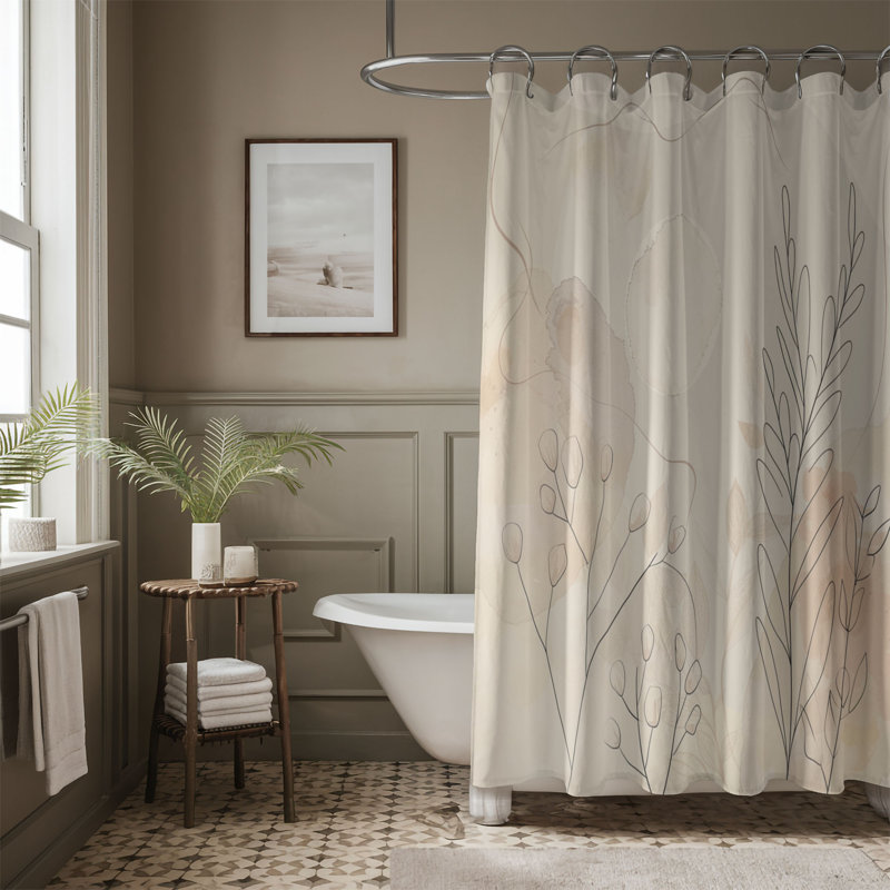 Rideau de douche Boho, H 74 po x l 71 po
