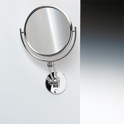 Miroir grossissant mural, Chrome