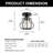 7'' (H) Crystal Semi-Flush Mount Ceiling Lighting Fixture Mini Chandelier-109326245