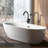 Matte Black Freestanding Bathtub Faucet With Hand Shower - Solid Metal, Corrosion , Stylish Design & Proof, Bathroom